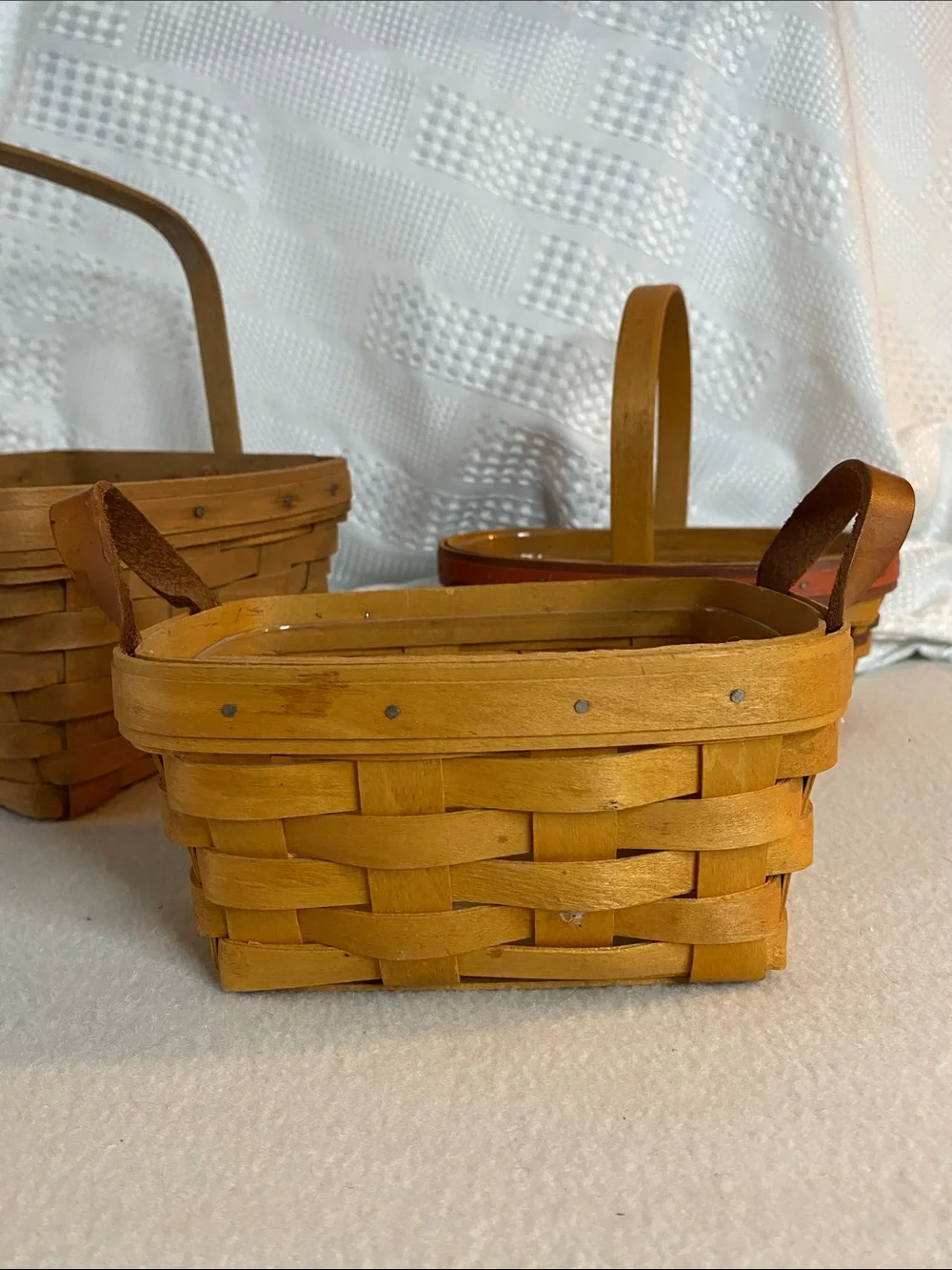 Longaberger basket lot bundle of three vintage